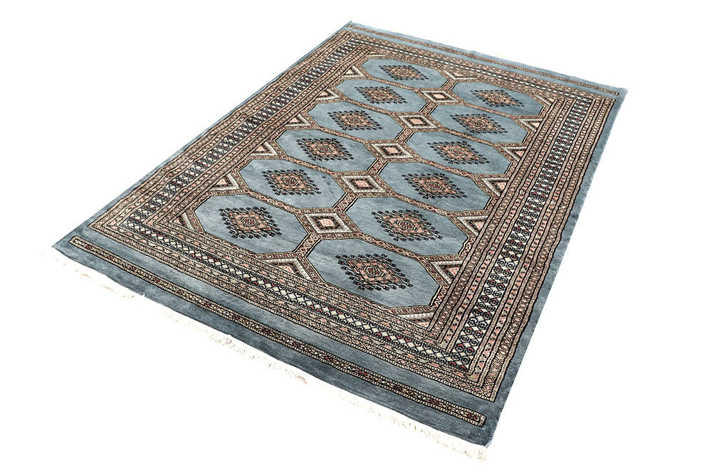 Light Slate Grey Jaldar 4' 7 x 6' 4 - No. 58691 - ALRUG Rug Store