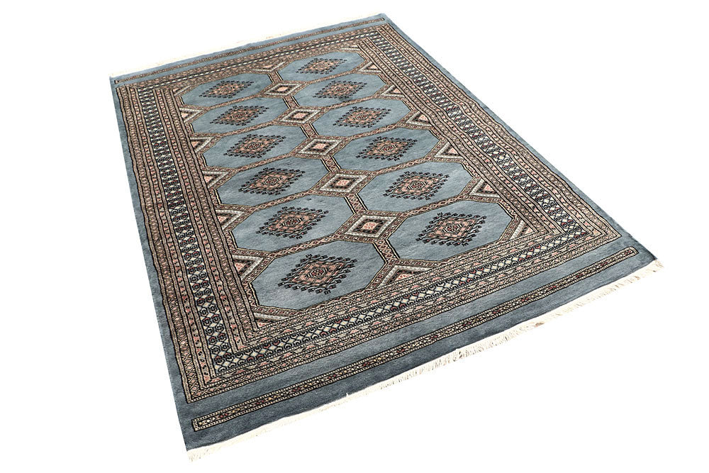 Light Slate Grey Jaldar 4' 7 x 6' 4 - No. 58691 - ALRUG Rug Store