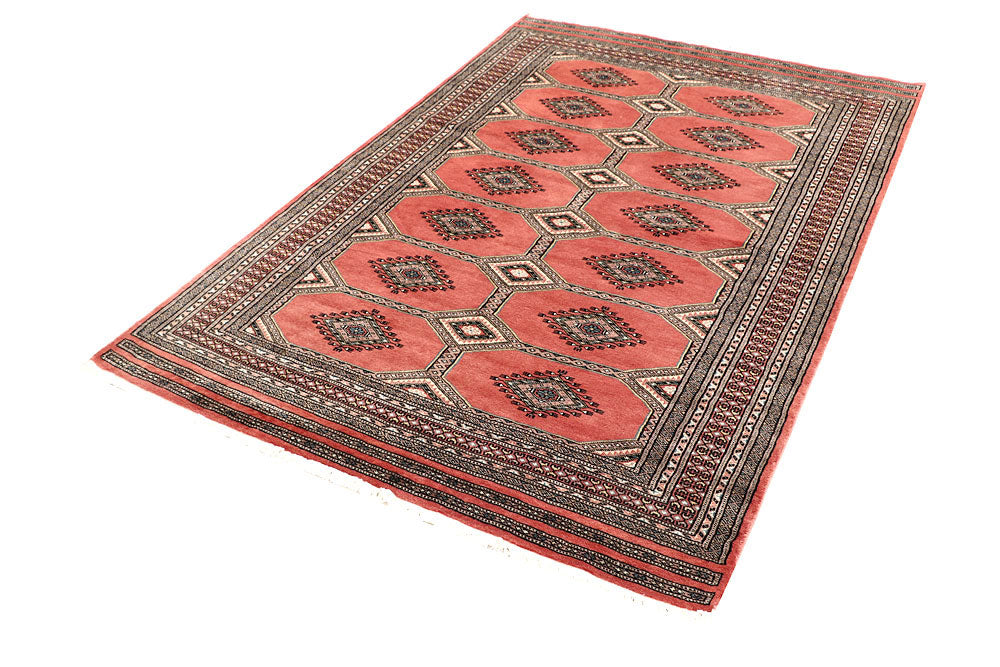 Light Salmon Jaldar 4' 7 x 6' 9 - No. 58693 - ALRUG Rug Store