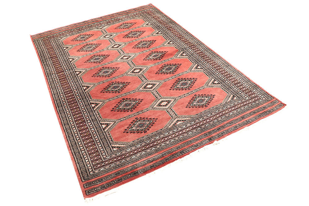 Light Salmon Jaldar 4' 7 x 6' 9 - No. 58693 - ALRUG Rug Store