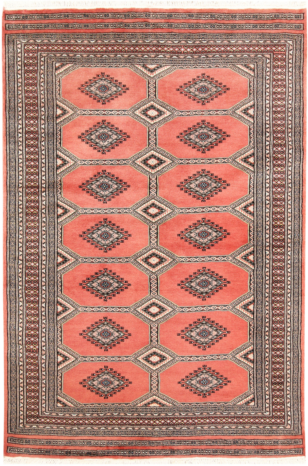 Light Salmon Jaldar 4' 7 x 6' 9 - No. 58693 - ALRUG Rug Store