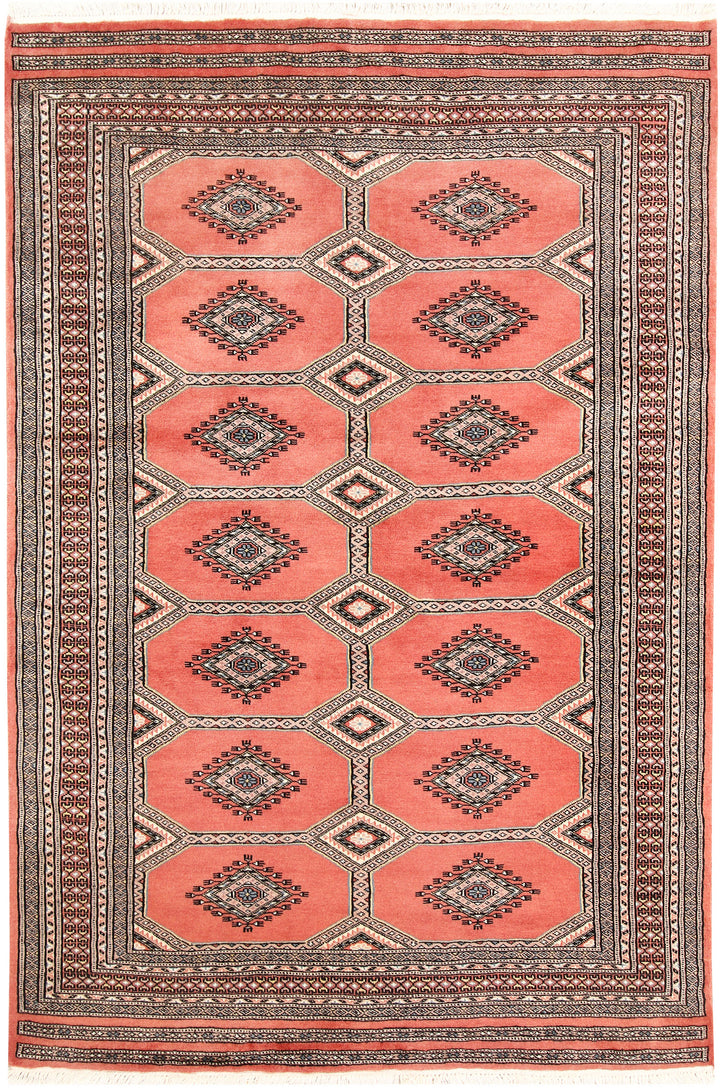 Light Salmon Jaldar 4' 7 x 6' 9 - No. 58693 - ALRUG Rug Store
