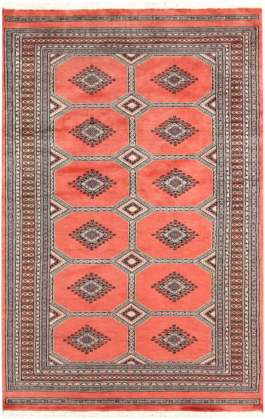 Light Salmon Jaldar 4' 6 x 7' - No. 58694 - ALRUG Rug Store