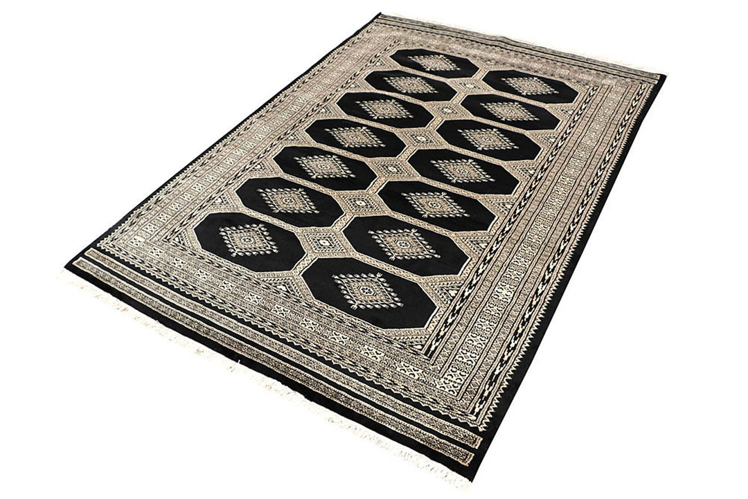 Black Jaldar 4'  6" x 6'  5" - No. QA25737