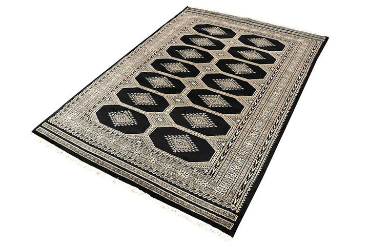 Black Jaldar 4'  6" x 6'  5" - No. QA25737