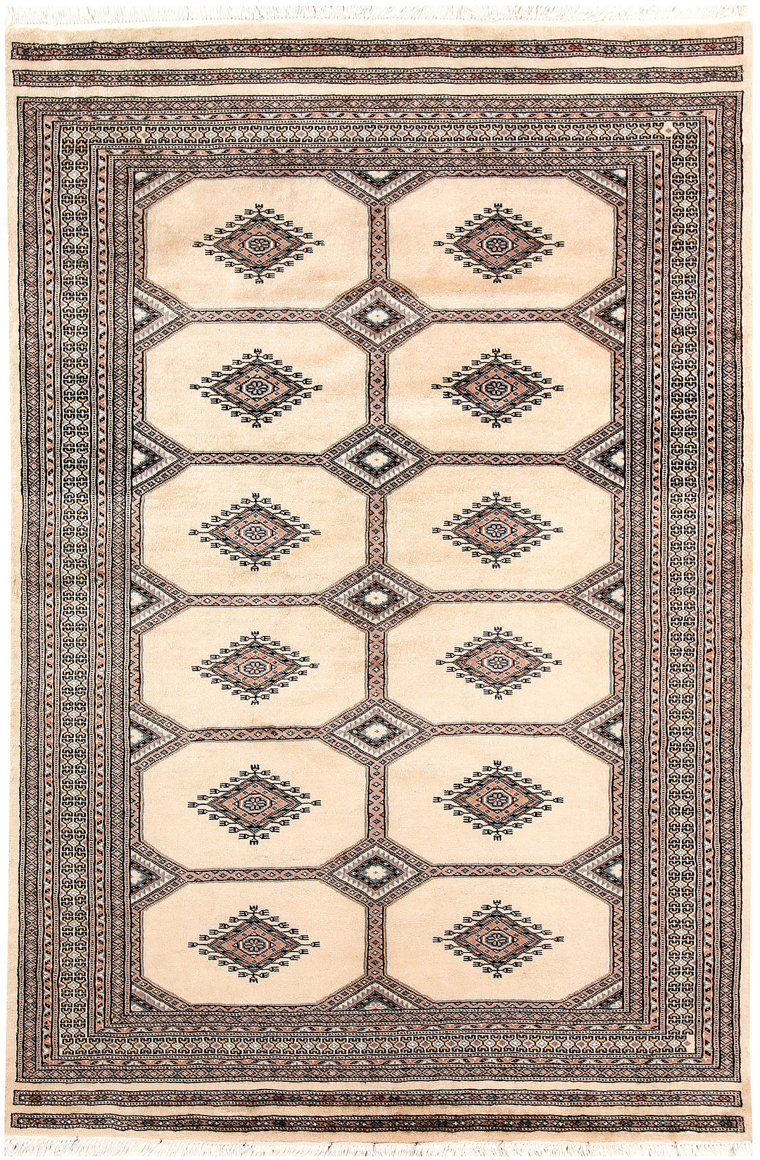 Blanched Almond Jaldar 4' 6 x 6' 8 - No. 58709 - ALRUG Rug Store