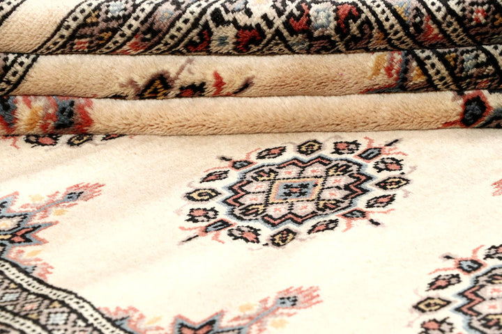 Blanched Almond Bokhara 4' 4 x 6' 9 - No. 58712 - ALRUG Rug Store