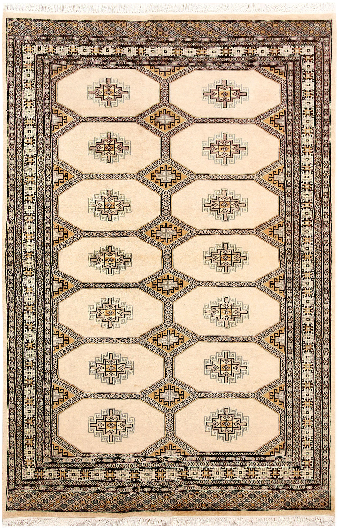 Blanched Almond Jaldar 4' 7 x 6' 9 - No. 58722 - ALRUG Rug Store