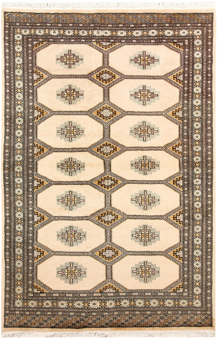 Blanched Almond Jaldar 4' 7 x 6' 9 - No. 58722 - ALRUG Rug Store