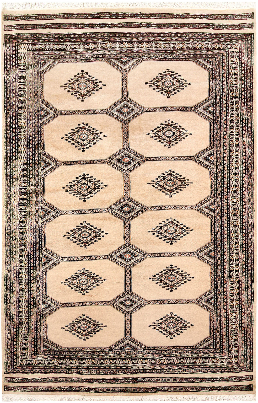 Blanched Almond Jaldar 4' 6 x 6' 11 - No. 58725 - ALRUG Rug Store