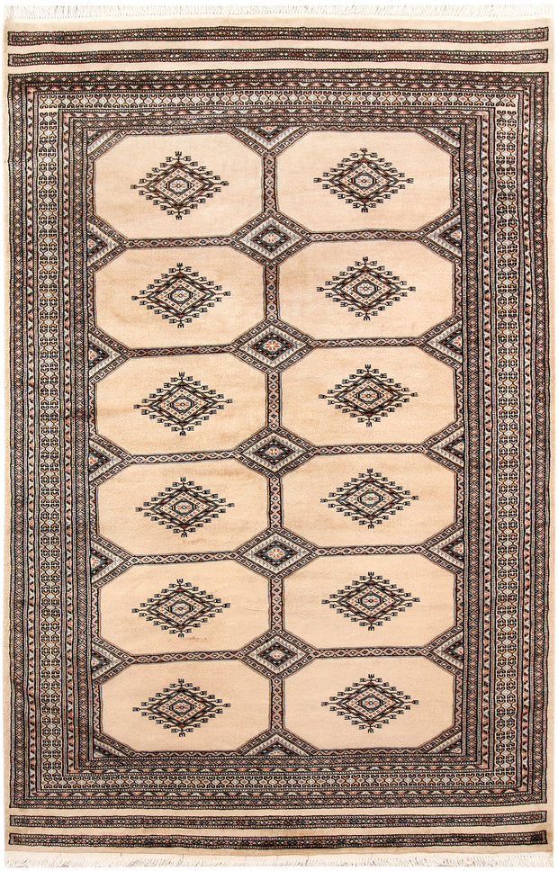 Blanched Almond Jaldar 4' 6 x 6' 11 - No. 58725 - ALRUG Rug Store