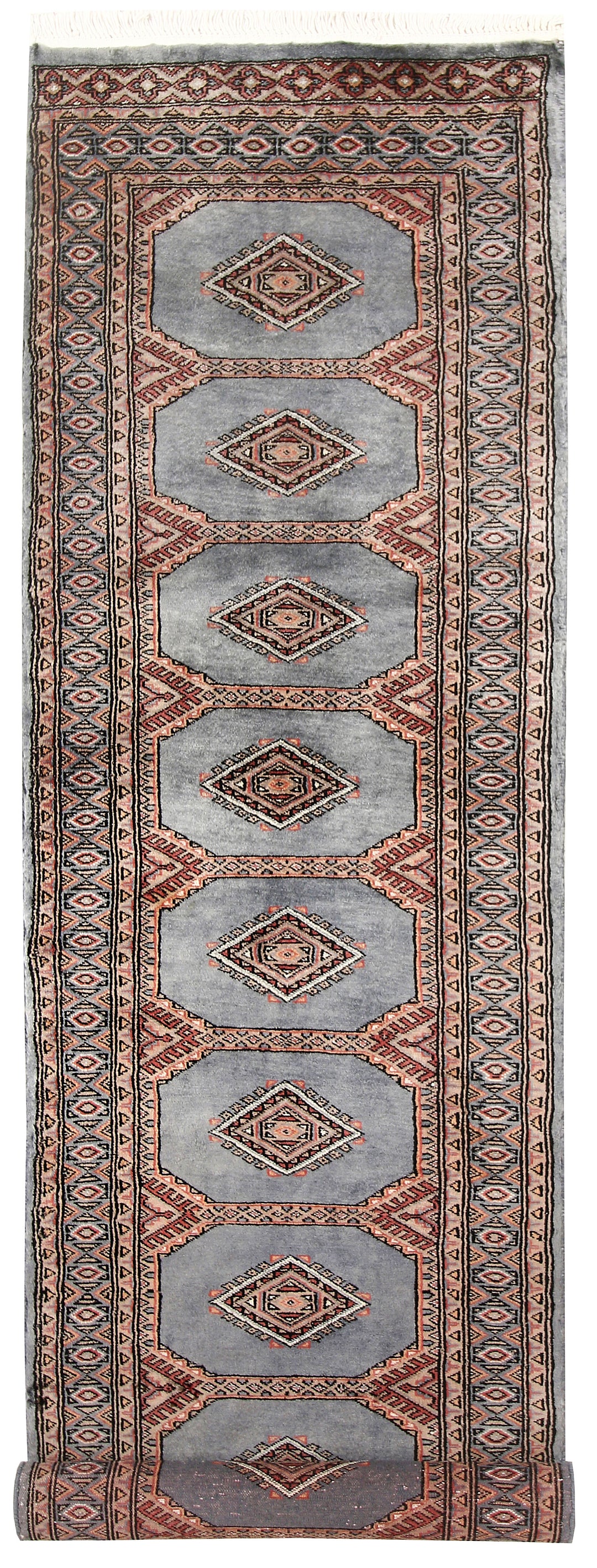 Light Slate Grey Jaldar 2' 2 x 8' 1 - No. 58733 - ALRUG Rug Store