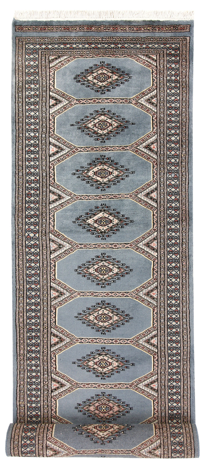 Light Slate Grey Jaldar 2' 7 x 10' 6 - No. 58770 - ALRUG Rug Store