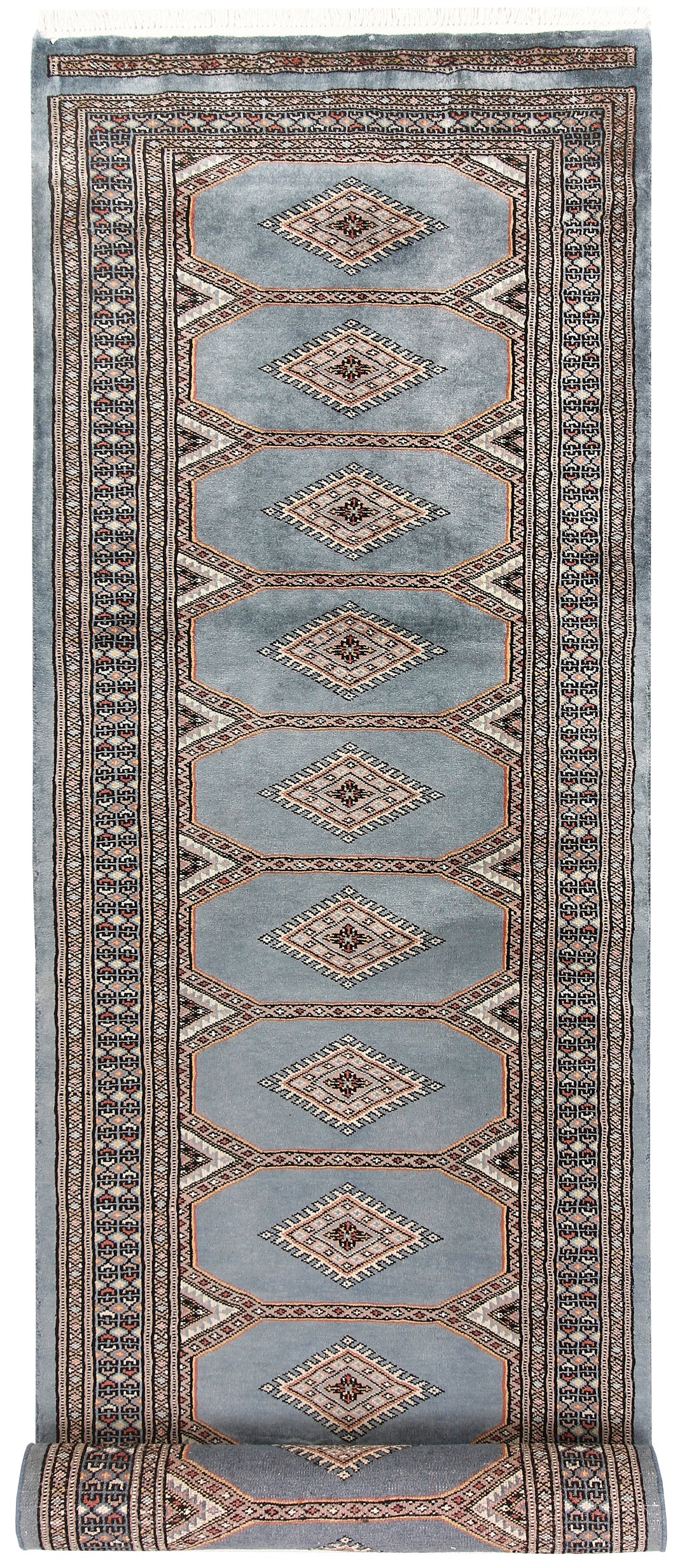 Light Slate Grey Jaldar 2' 7 x 10' 6 - No. 58771 - ALRUG Rug Store
