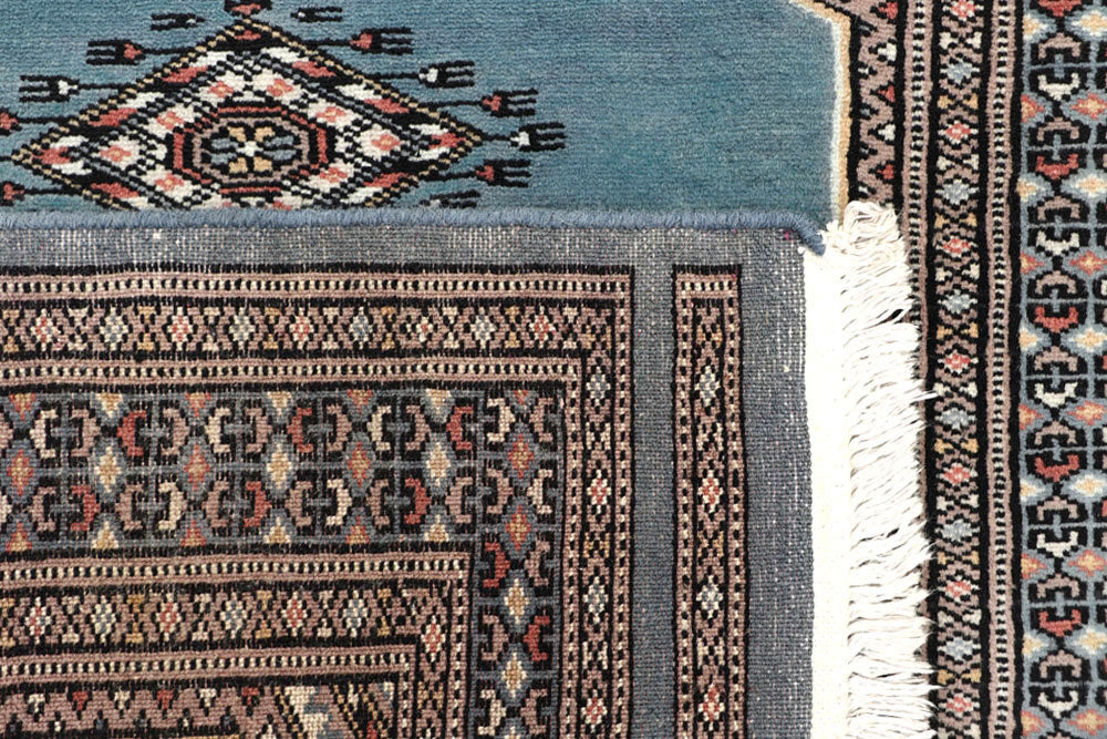 Steel Blue Jaldar 2' 7 x 10' 1 - No. 58780 - ALRUG Rug Store