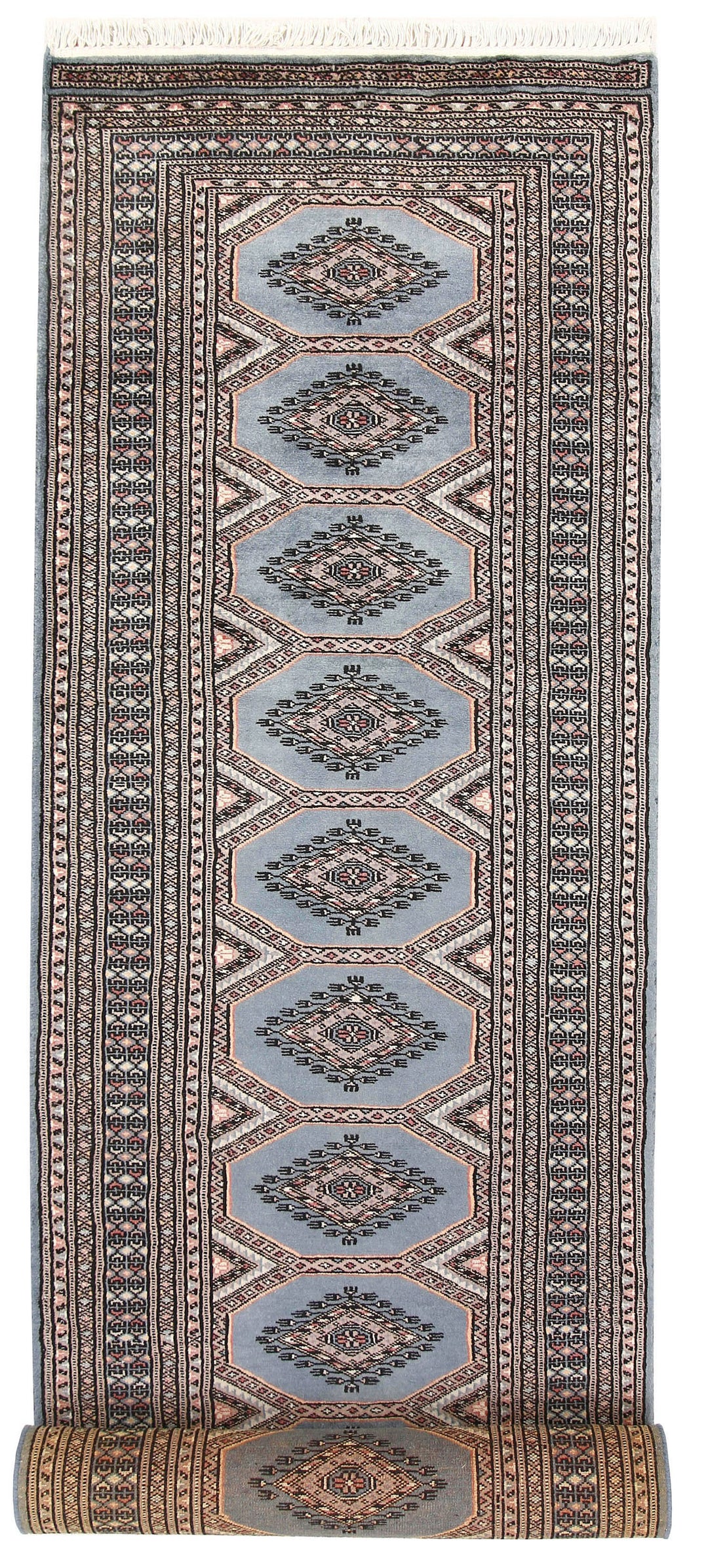 Light Slate Grey Jaldar 2' 6 x 10' - No. 58783 - ALRUG Rug Store
