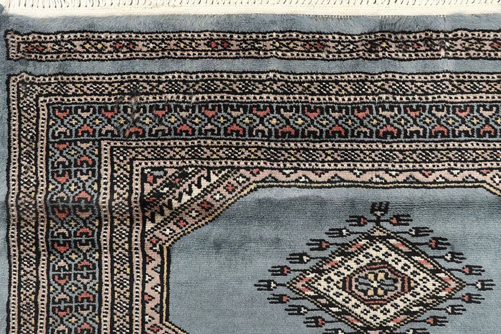 Light Steel Blue Jaldar 2' 6 x 10' 4 - No. 58784 - ALRUG Rug Store