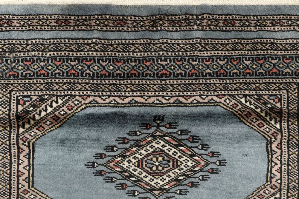 Light Steel Blue Jaldar 2' 6 x 10' 4 - No. 58784 - ALRUG Rug Store