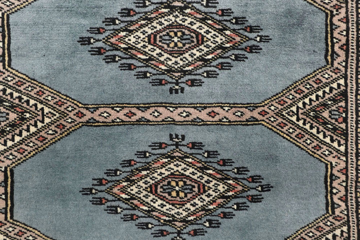 Light Steel Blue Jaldar 2' 6 x 10' 4 - No. 58784 - ALRUG Rug Store