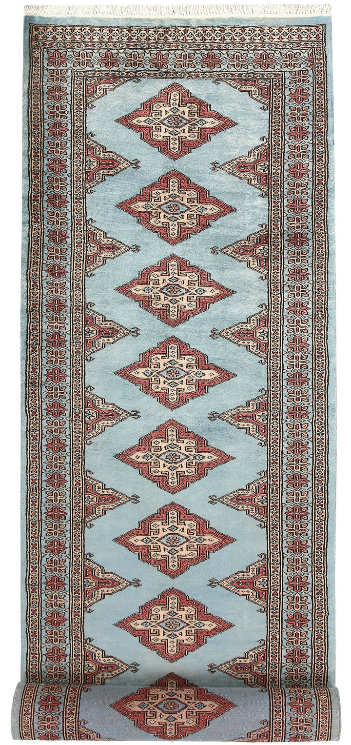 Powder Blue Jaldar 2'  7" x 9'  5" - No. QA58600