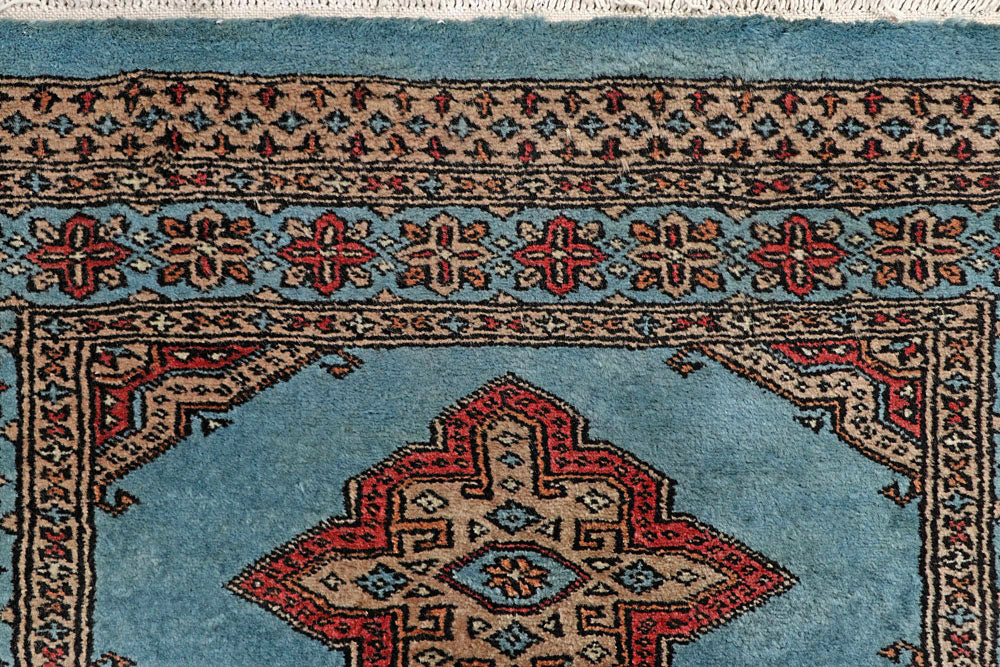 Light Steel Blue Jaldar 2' 7 x 9' 11 - No. 58802 - ALRUG Rug Store