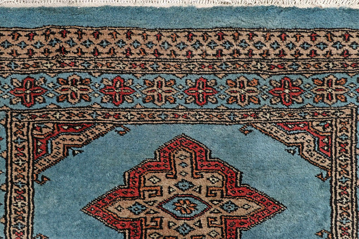 Light Steel Blue Jaldar 2' 7 x 9' 11 - No. 58802 - ALRUG Rug Store