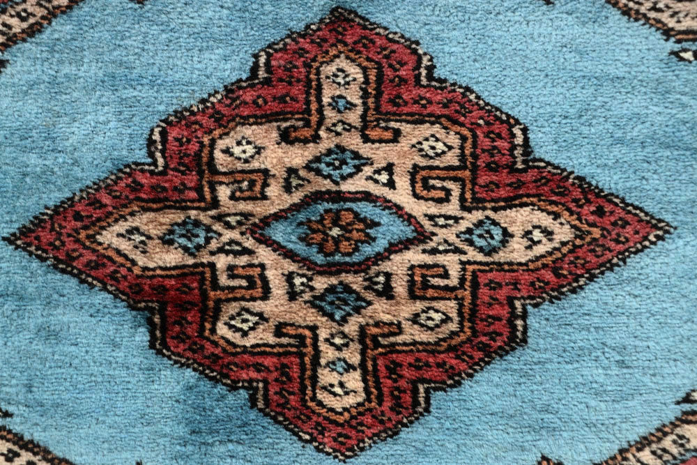 Light Steel Blue Jaldar 2' 7 x 9' 11 - No. 58802 - ALRUG Rug Store