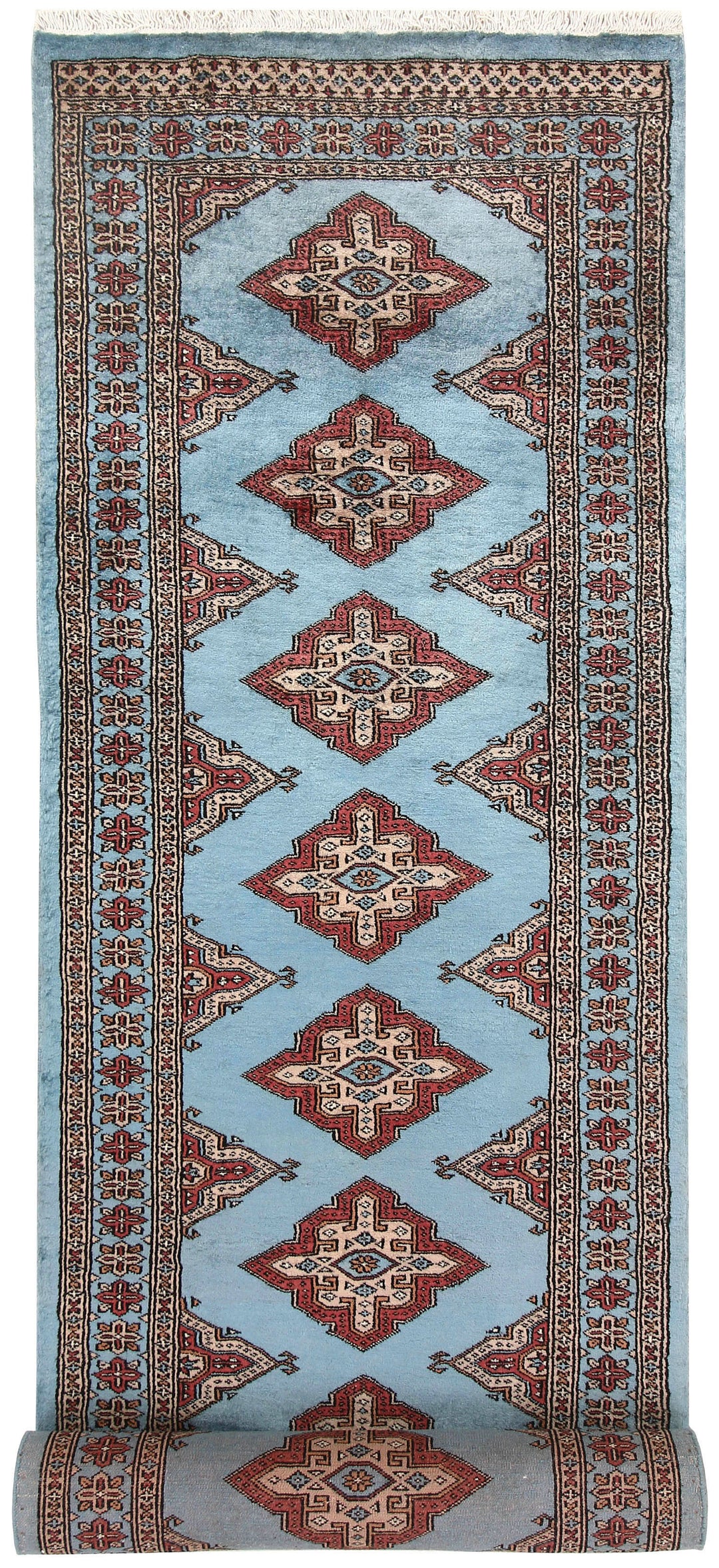 Light Steel Blue Jaldar 2' 7 x 9' 11 - No. 58802 - ALRUG Rug Store