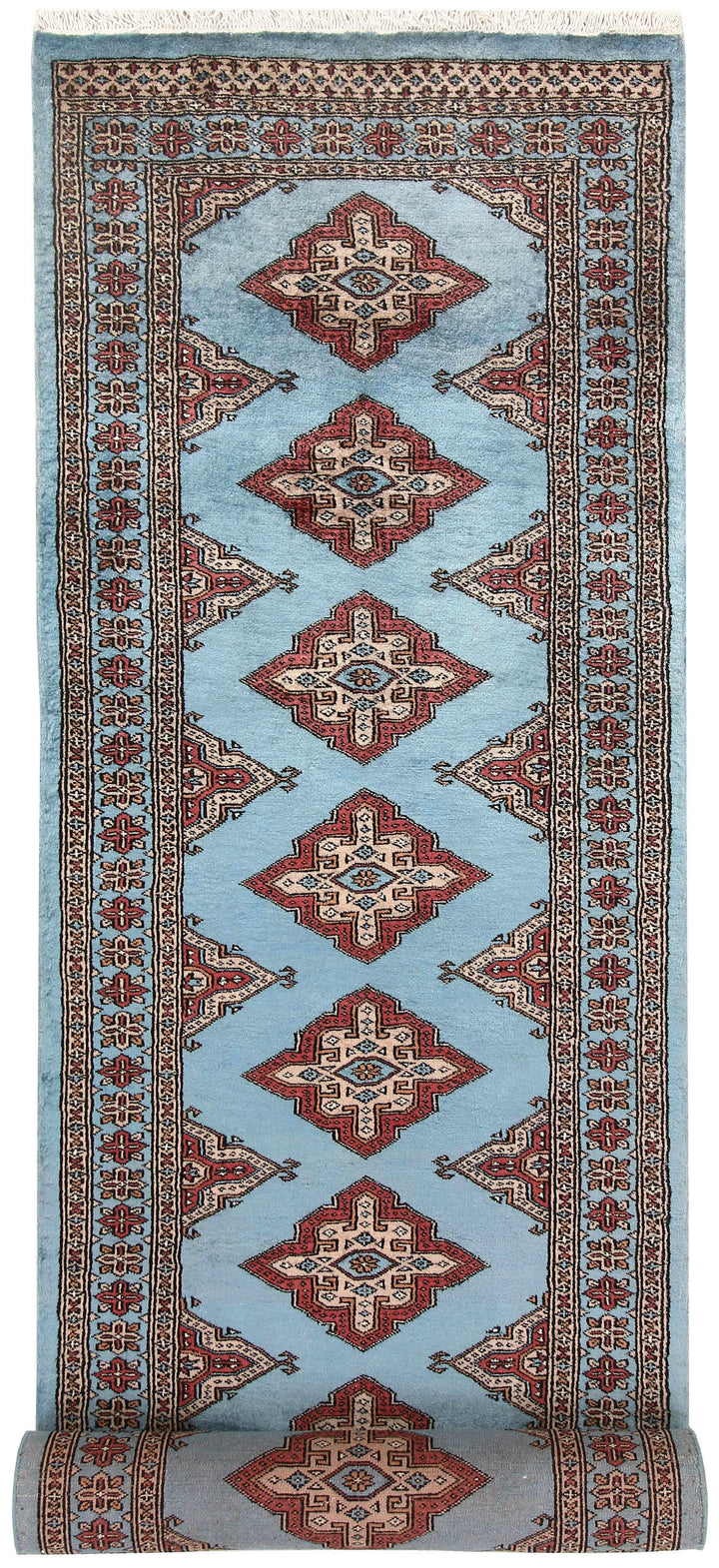 Light Steel Blue Jaldar 2' 7 x 9' 11 - No. 58802 - ALRUG Rug Store