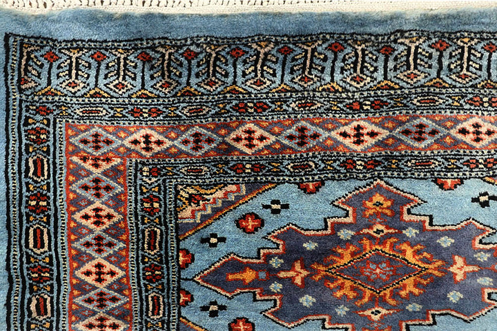 Light Steel Blue Jaldar 2' 7 x 9' 6 - No. 58803 - ALRUG Rug Store