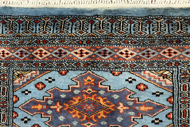 Light Steel Blue Jaldar 2' 7 x 9' 6 - No. 58803 - ALRUG Rug Store