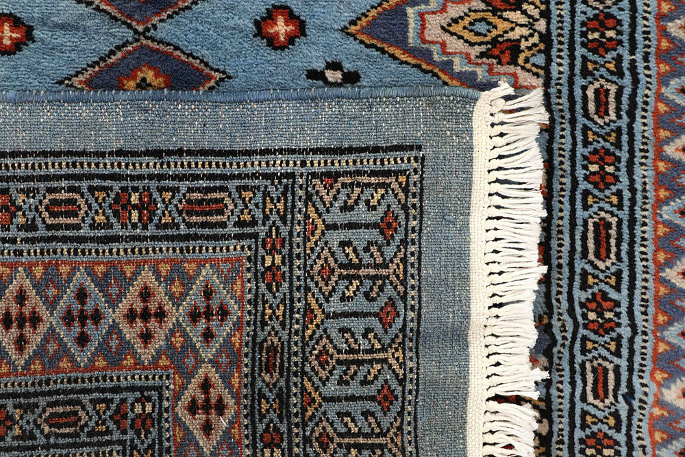 Light Steel Blue Jaldar 2' 7 x 9' 6 - No. 58803 - ALRUG Rug Store