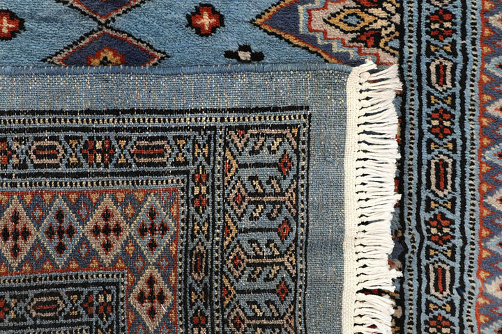 Light Steel Blue Jaldar 2' 7 x 9' 6 - No. 58803 - ALRUG Rug Store