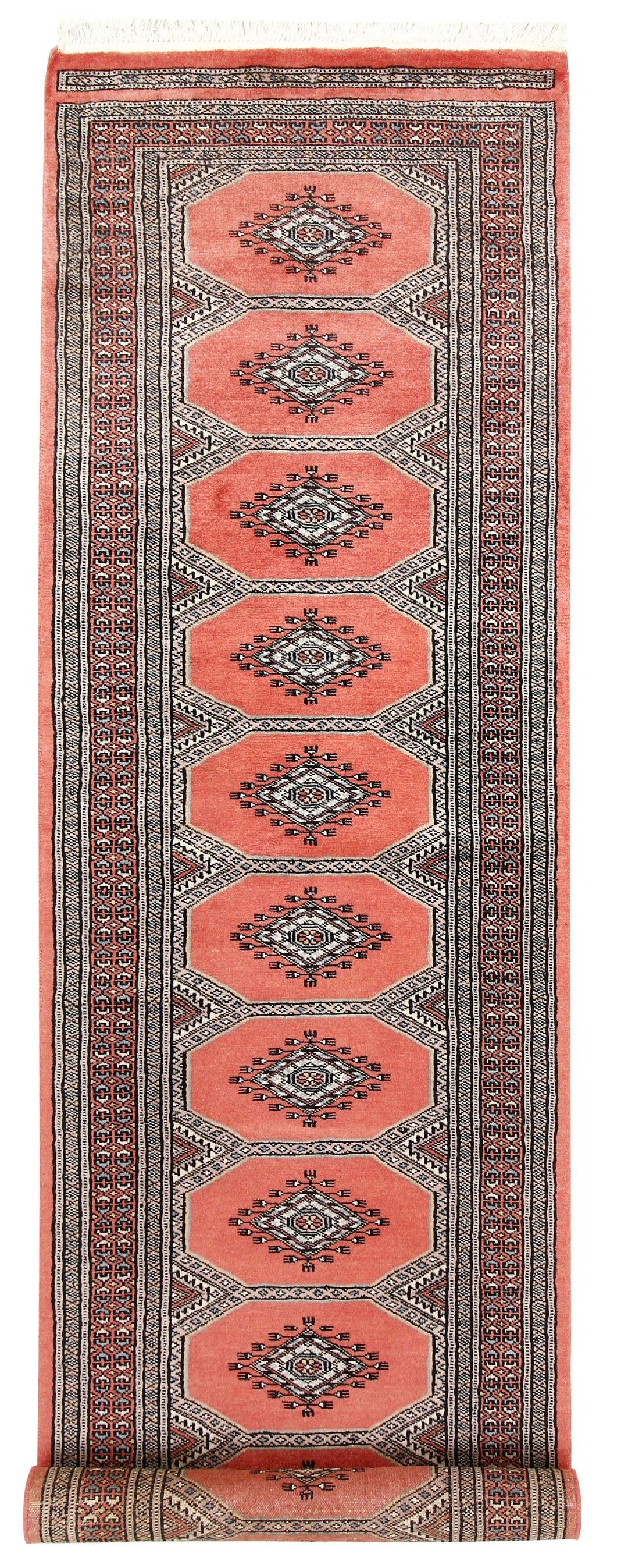 Light Salmon Jaldar 2' 4 x 9' 2 - No. 58916 - ALRUG Rug Store