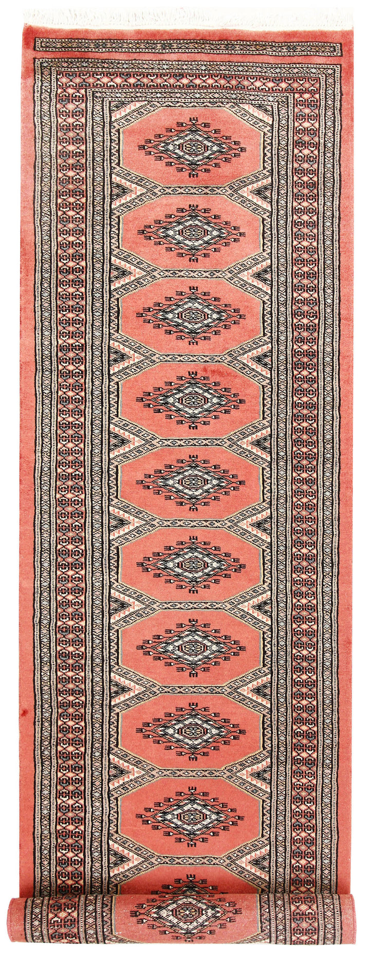 Light Salmon Jaldar 2'  4" x 9'  5" - No. QA46717