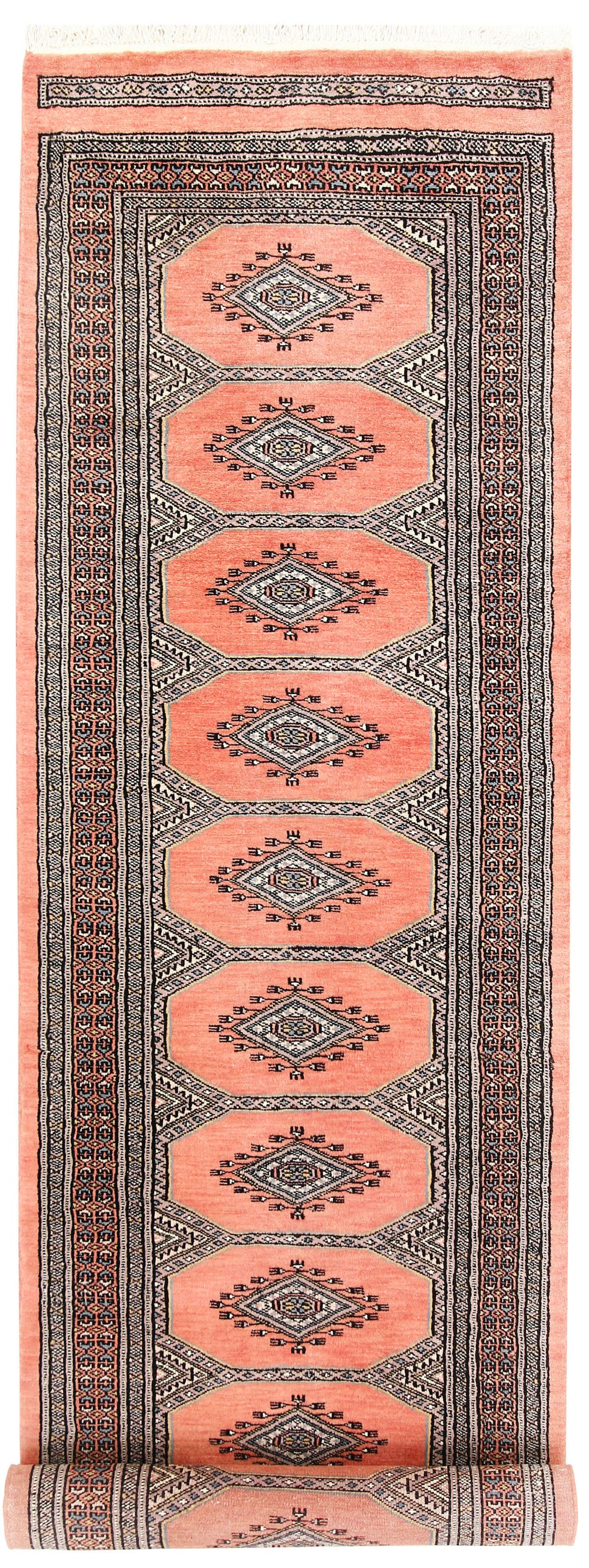 Light Salmon Jaldar 2' 4 x 9' - No. 58925 - ALRUG Rug Store