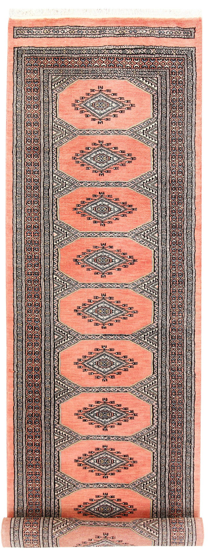 Light Salmon Jaldar 2' 4 x 9' - No. 58925 - ALRUG Rug Store