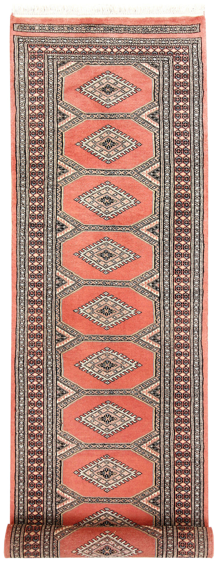 Light Salmon Jaldar 2' 4 x 9' 3 - No. 58930 - ALRUG Rug Store