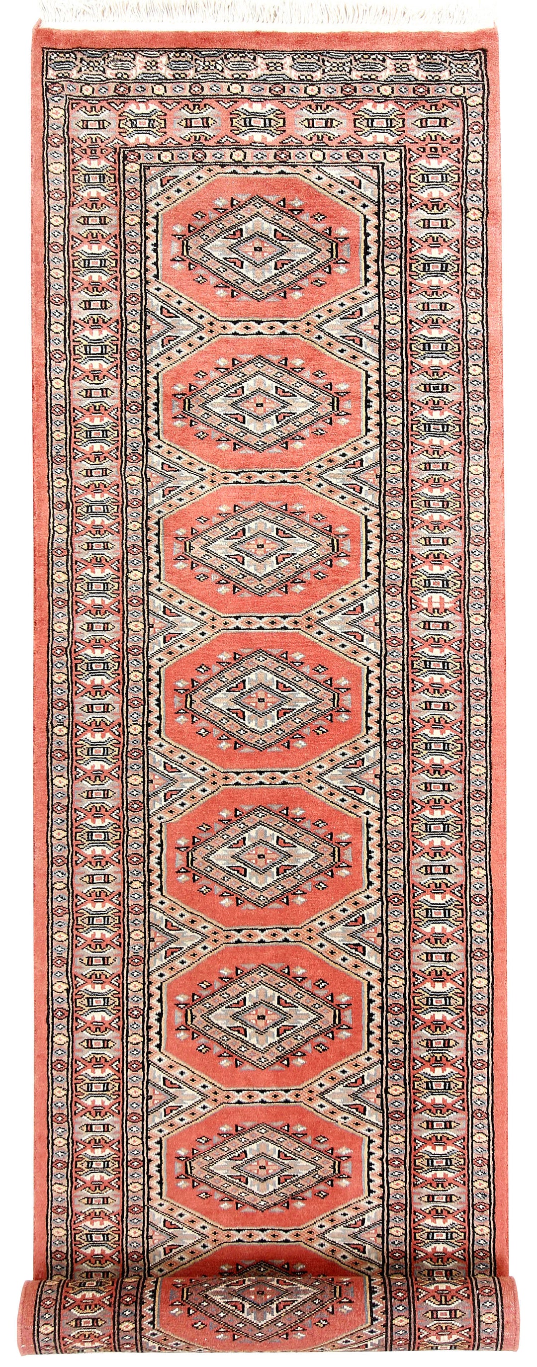 Light Salmon Jaldar 2' 4 x 9' 2 - No. 58937 - ALRUG Rug Store