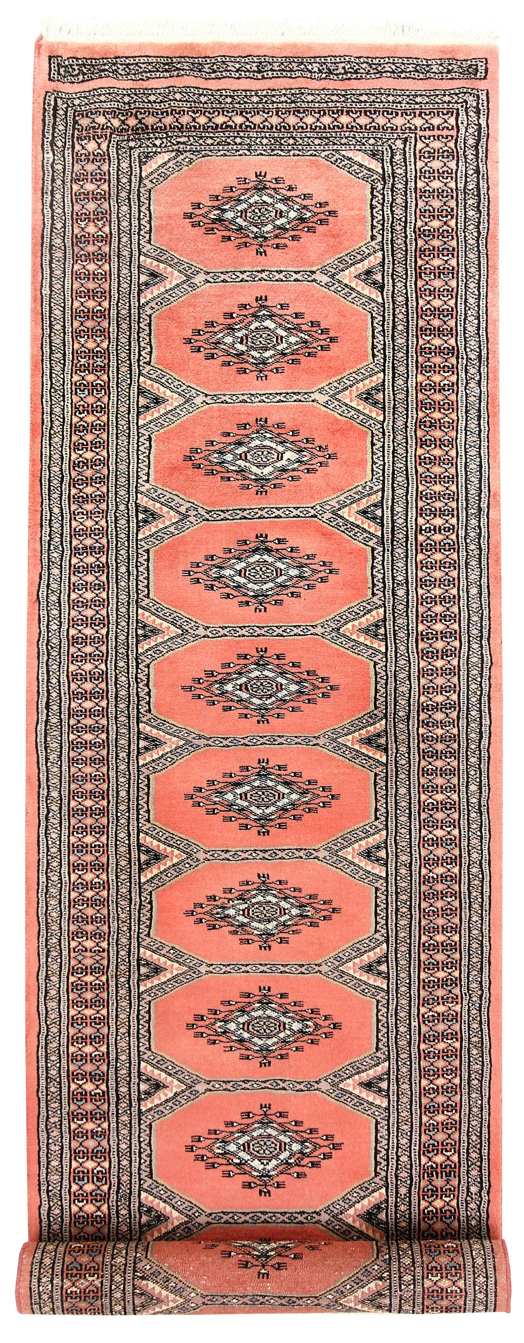 Light Salmon Jaldar 2' 4 x 9' 2 - No. 58952 - ALRUG Rug Store
