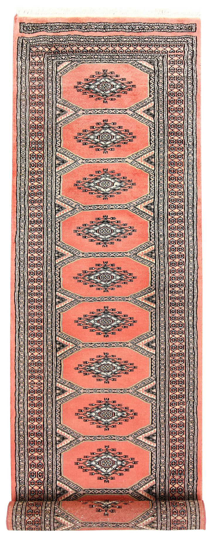 Light Salmon Jaldar 2' 4 x 9' 2 - No. 58952 - ALRUG Rug Store