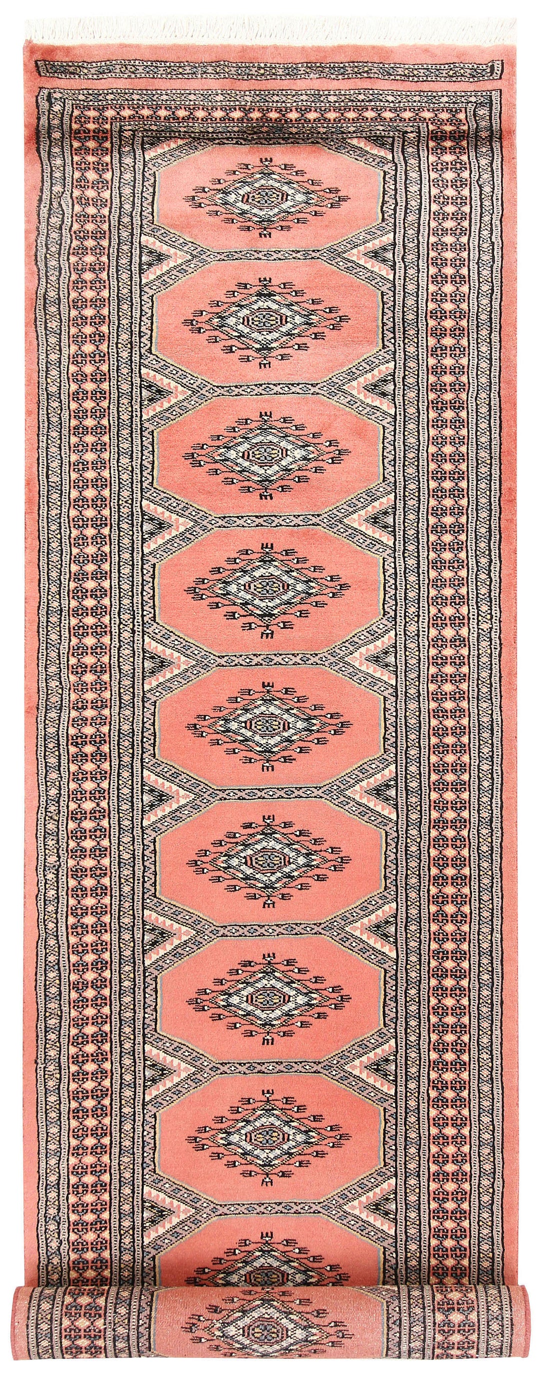 Light Salmon Jaldar 2' 5 x 9' 8 - No. 58953 - ALRUG Rug Store