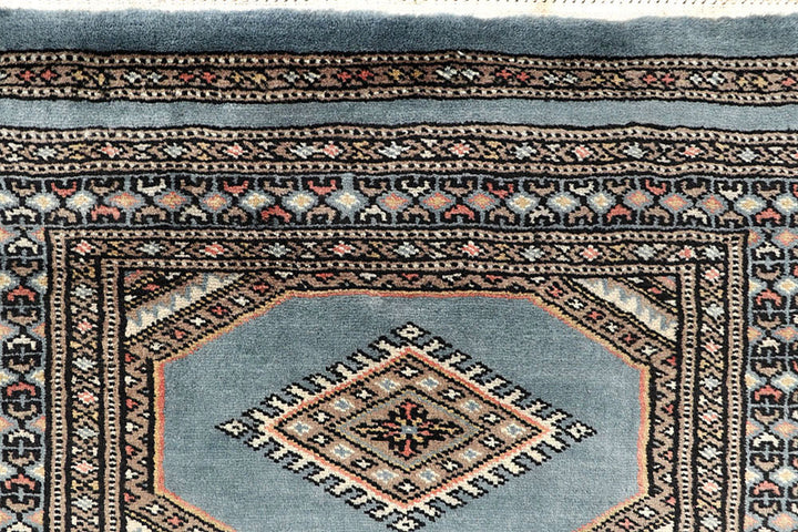 Light Steel Blue Jaldar 2' 4 x 9' 3 - No. 58957 - ALRUG Rug Store