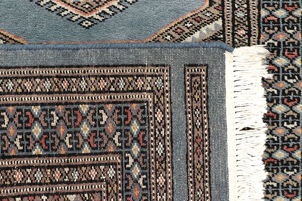 Light Steel Blue Jaldar 2' 4 x 9' 3 - No. 58957 - ALRUG Rug Store