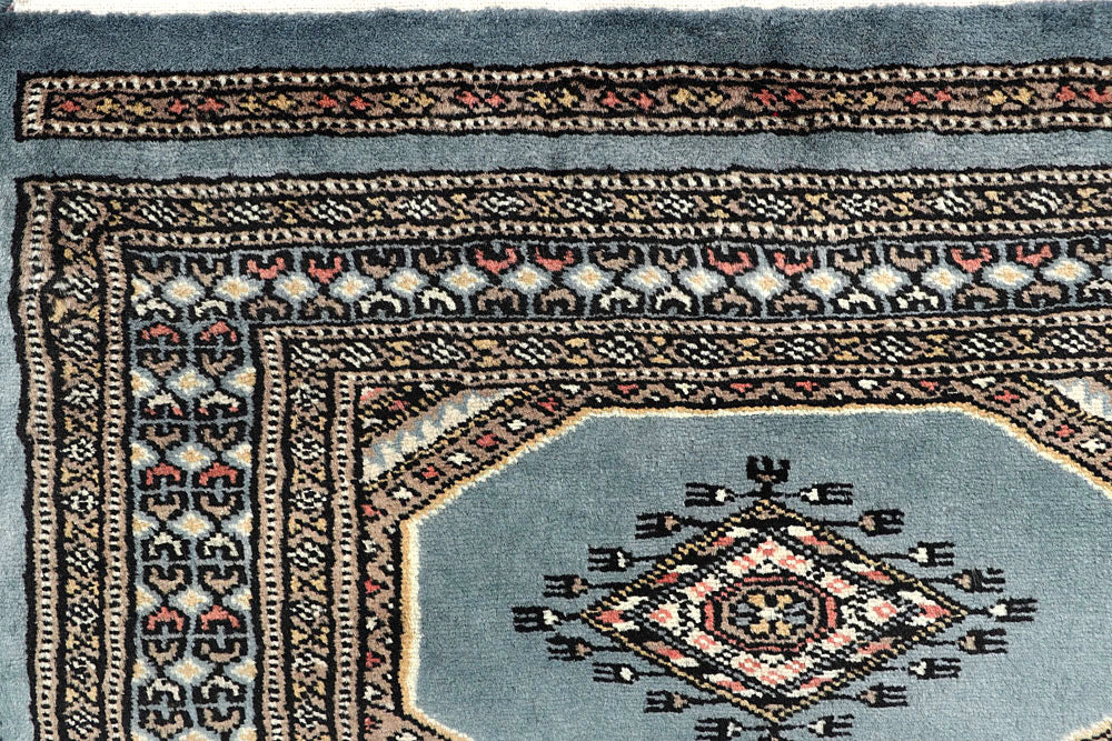 Light Steel Blue Jaldar 2' 4 x 9' 5 - No. 58958 - ALRUG Rug Store
