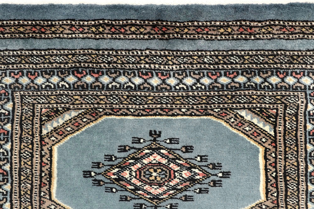 Light Steel Blue Jaldar 2' 4 x 9' 5 - No. 58958 - ALRUG Rug Store