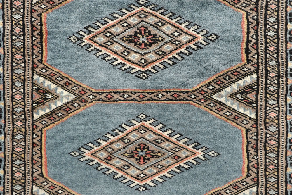 Light Steel Blue Jaldar 2' 4 x 8' 10 - No. 58959 - ALRUG Rug Store