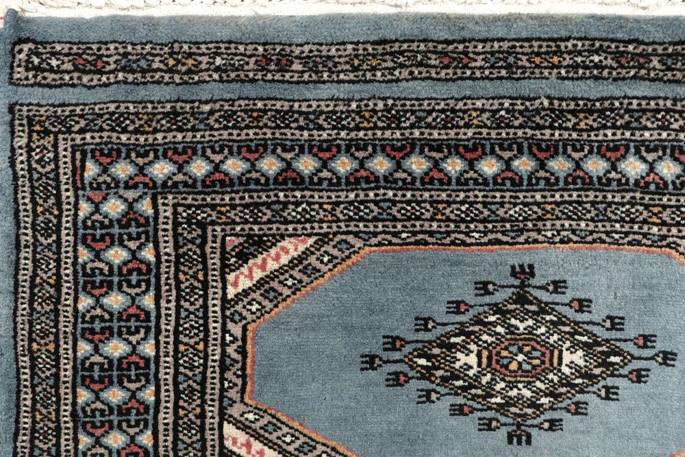 Light Steel Blue Jaldar 2' 4 x 8' 11 - No. 58960 - ALRUG Rug Store