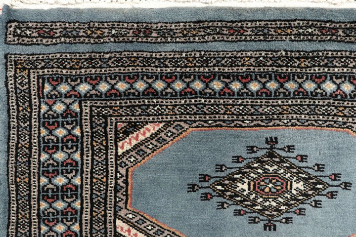 Light Steel Blue Jaldar 2' 4 x 8' 11 - No. 58960 - ALRUG Rug Store