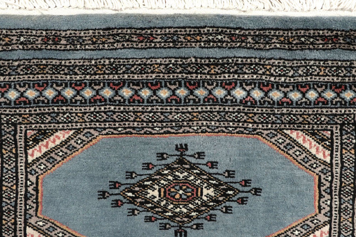 Light Steel Blue Jaldar 2' 4 x 8' 11 - No. 58960 - ALRUG Rug Store